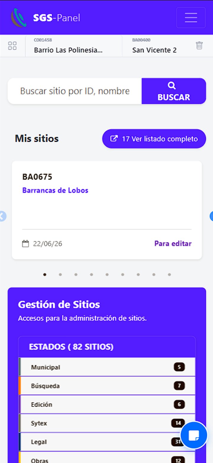 Vista móvil del proyecto